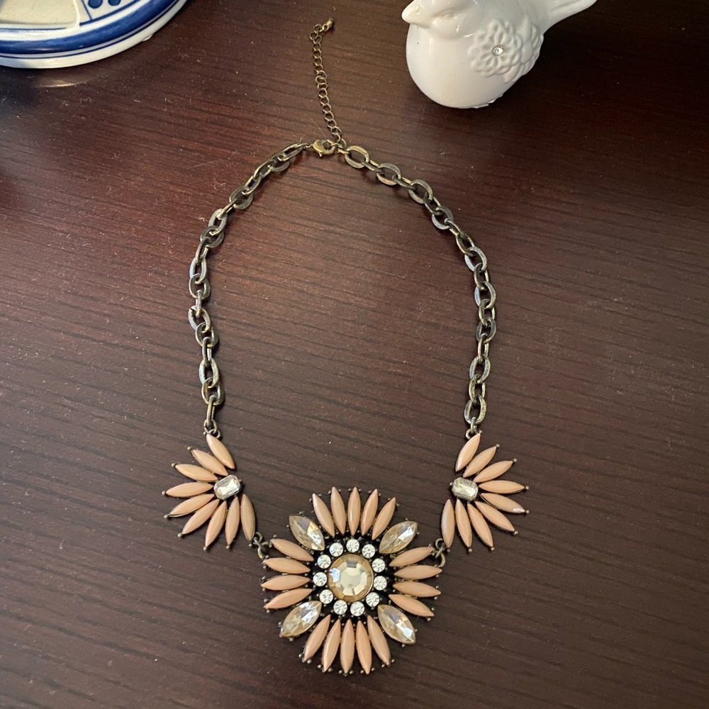 Antique brass necklace